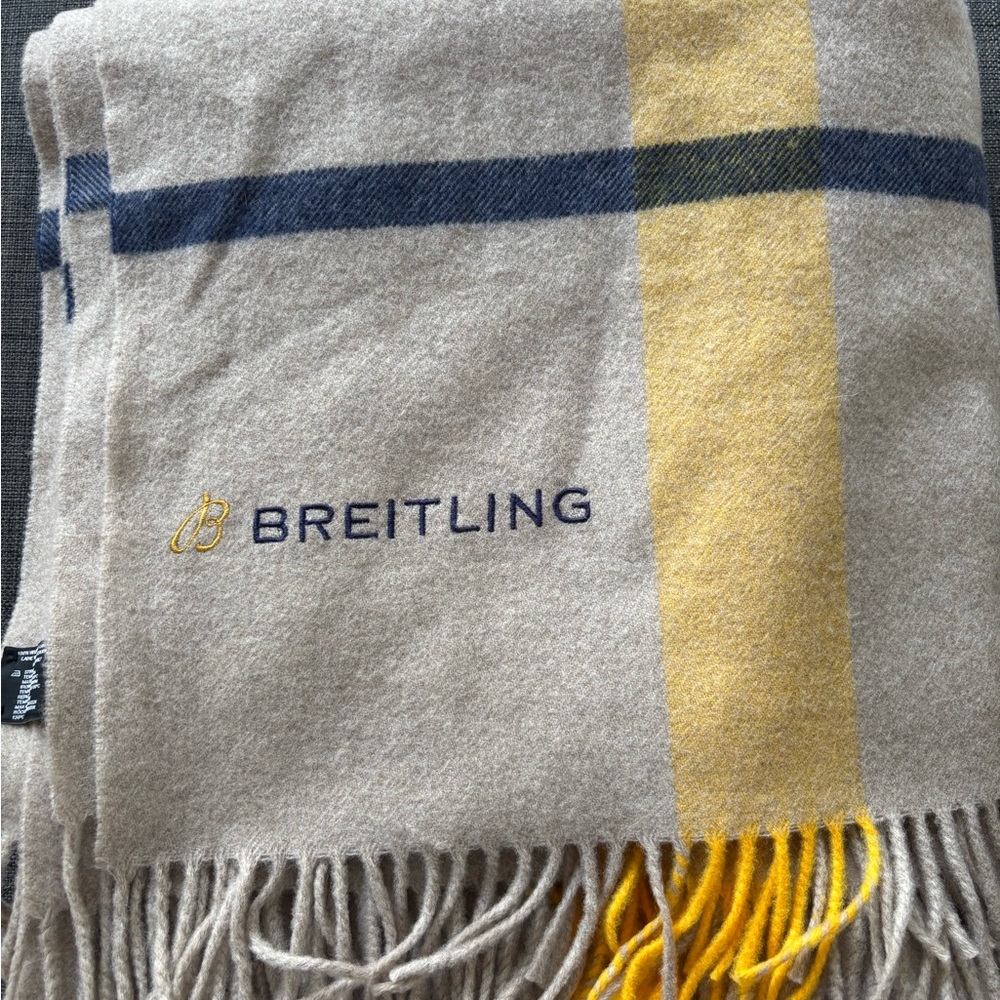 Limited Edition 100% Virgin Wool Breitling Scarf